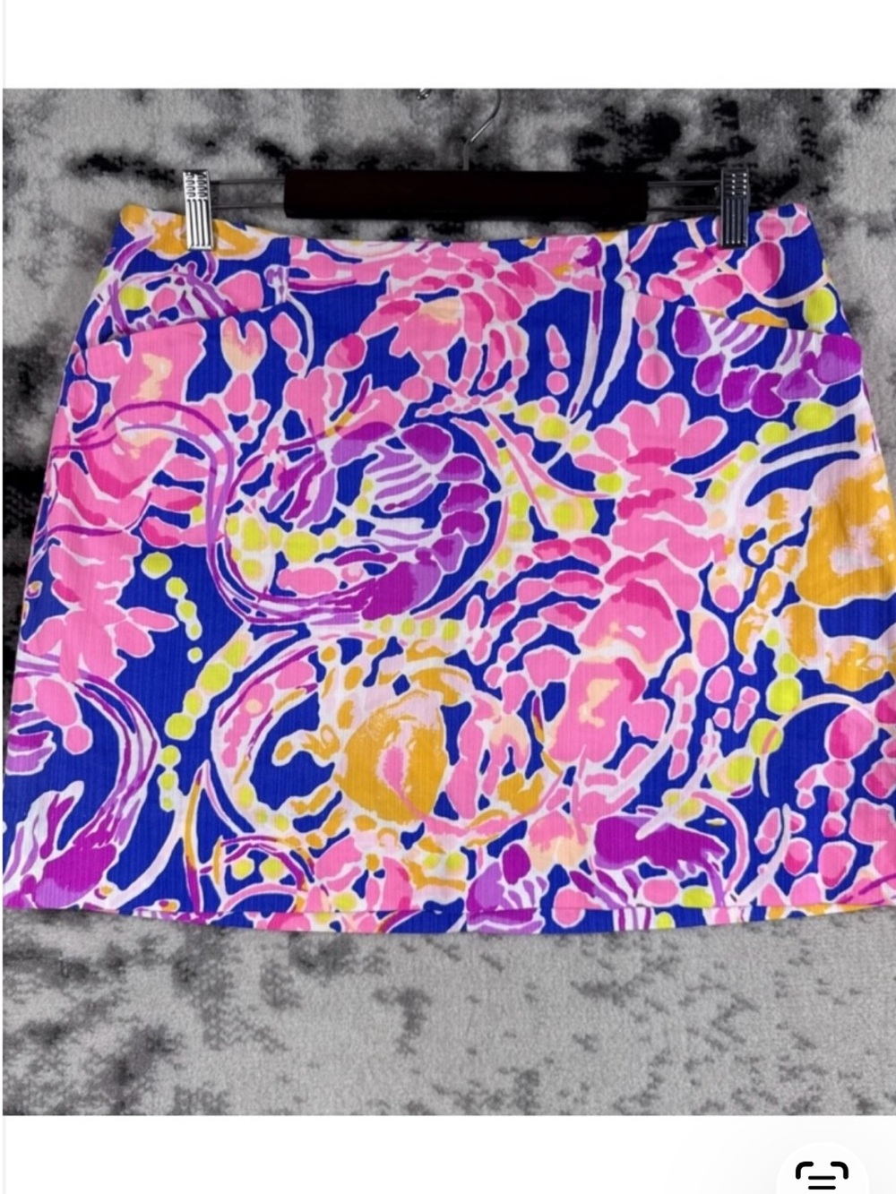 Lilly Pulitzer Pink, Blue & Yellow Floral Mini Skirt